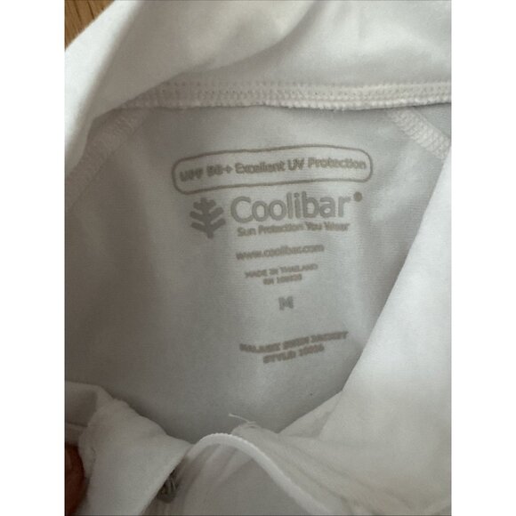 Coolibar Swim Jacket Women UPF 50+ Full Zip Long Sleeve Size M - Picture 4 of 5